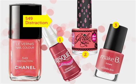 Os esmaltes inspirados nas cores da Chanel .